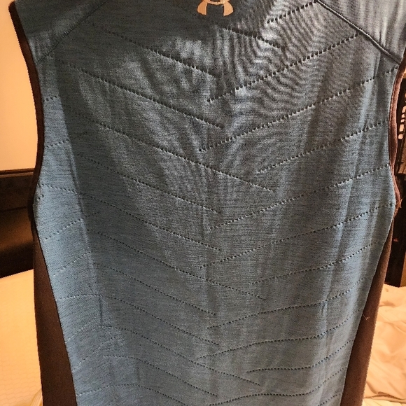 Men's Medium Under Armour Blue ColdGear Zipdown Vest ...M - Picture 5 of 6